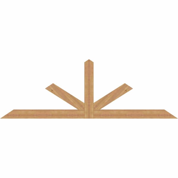 Ekena Millwork Saratoga Timber Gable Bracket, Western Red Cedar, 108"W x 36"H x 1 1/2"D x 5 1/2"F, 8/12 Pitch GBW108X36X0206SAR00SWR - main